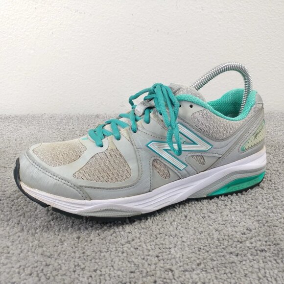 New Balance 1540 V2 Womens Size 8.5 WIDE Shoes Gray Teal Lace Up Athletic USA - Picture 4 of 12